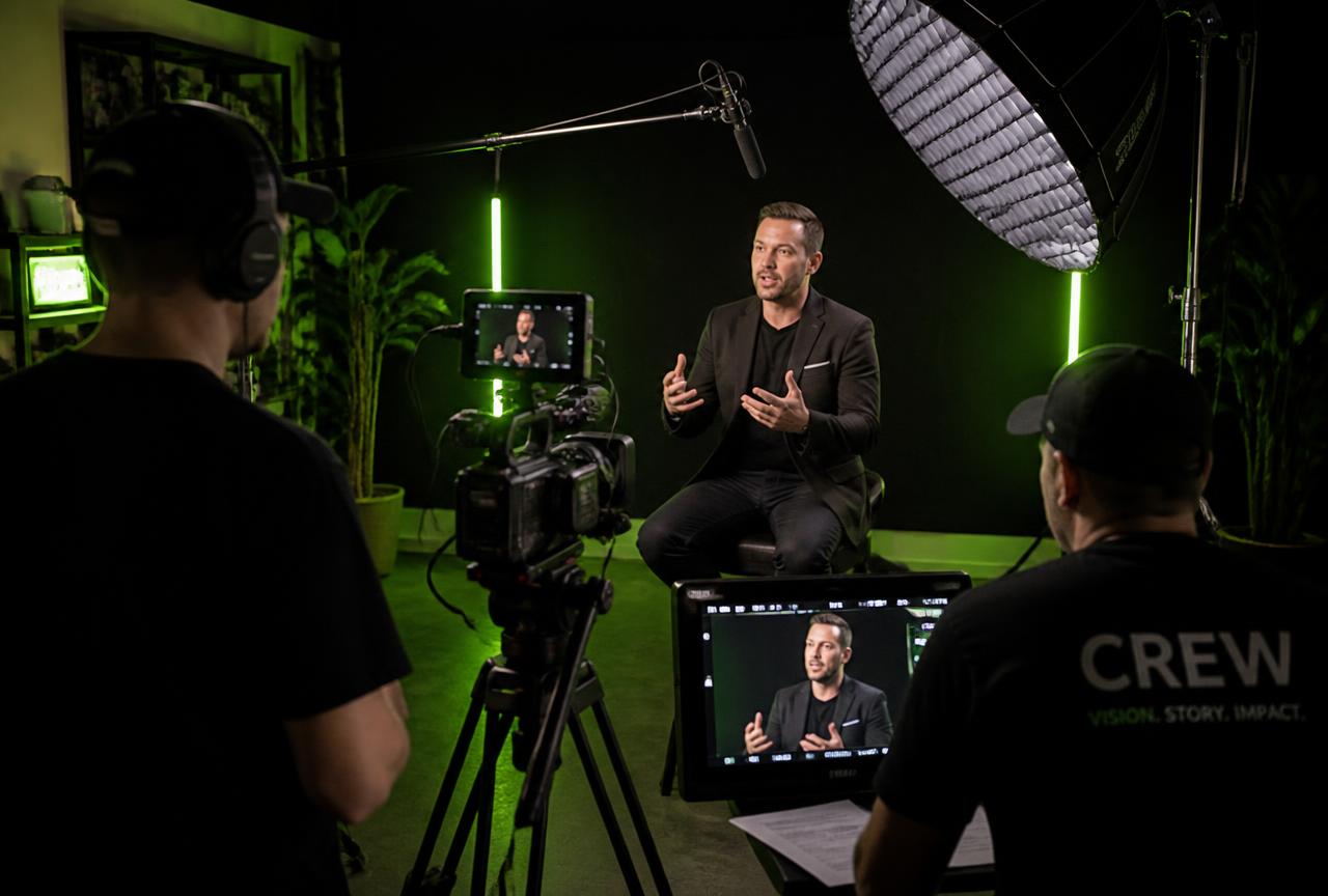GrowProMedia crew shooting a client video
